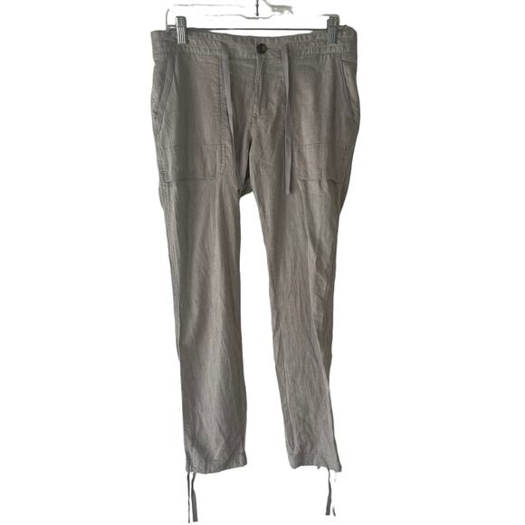 Columbia Pants - Columbia Sportswear Hemp Cotton Pants Khaki Tan Drawstring Utility Womens Small